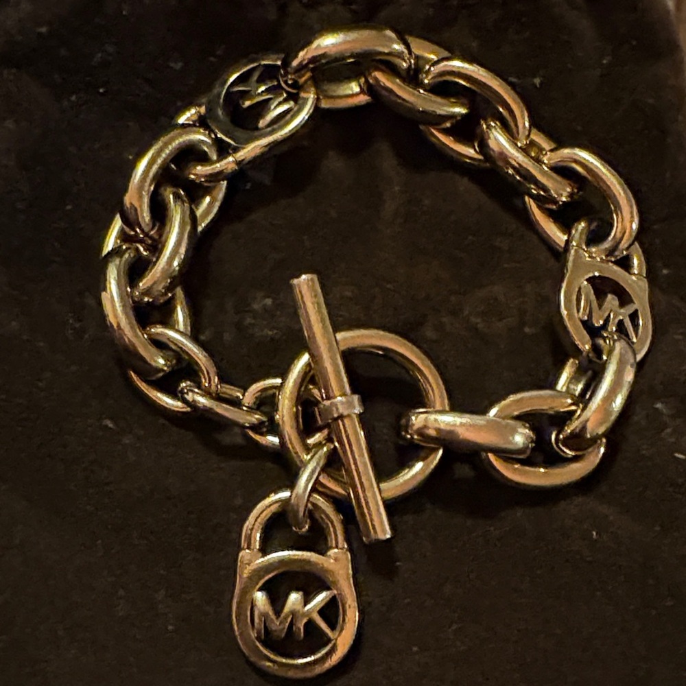 Michael Kors Gold-Tone Logo Bracelet